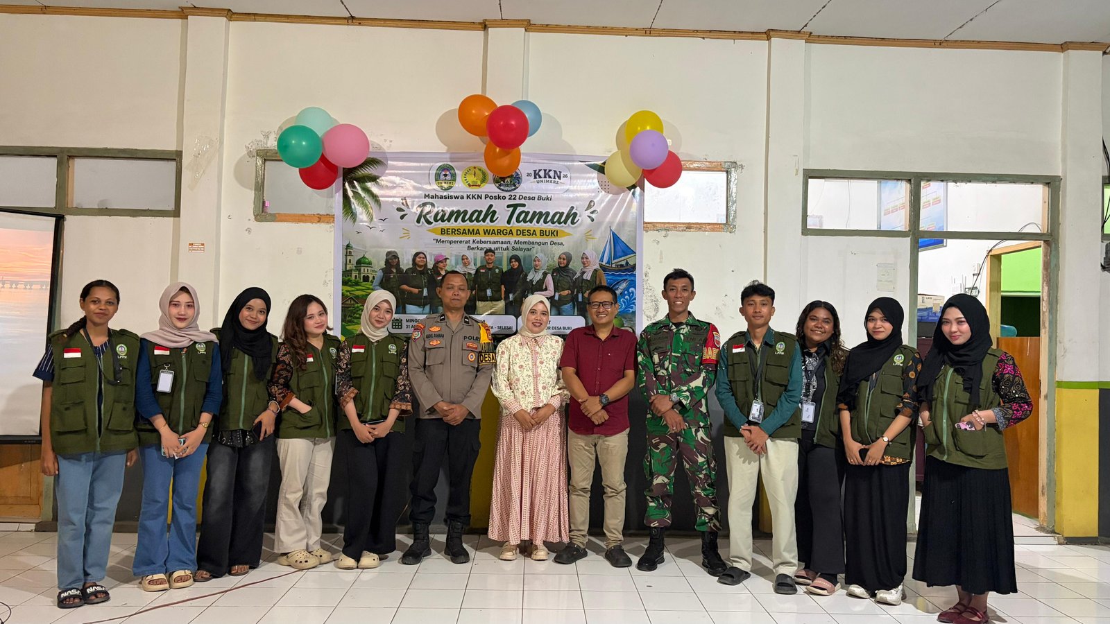 Malam Ramah Tamah dan Seminar Hasil Mahasiswa KKN Universitas Megarezky di Desa Buki